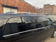 Mercedes Vito/V-class W447 2014- гг. Рейлинги Хром CAN Оригинальный Дизайн (Металлические Ножки) фото 5