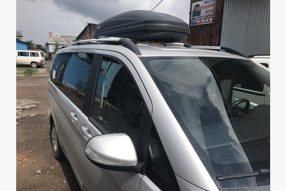 Mercedes Vito/V-class W447 2014- гг. Рейлинги Хром CAN Оригинальный Дизайн (Металлические Ножки) Средняя База (LONG) Фото 4