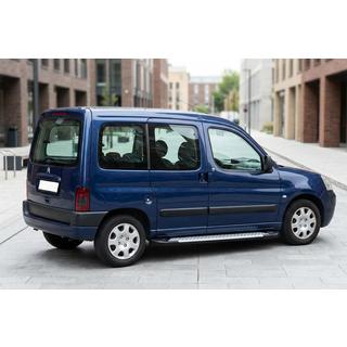 Боковые Подножки Allmond Grey (2 шт., Алюминий) Citroen Berlingo 1996-2008 гг. фото 1