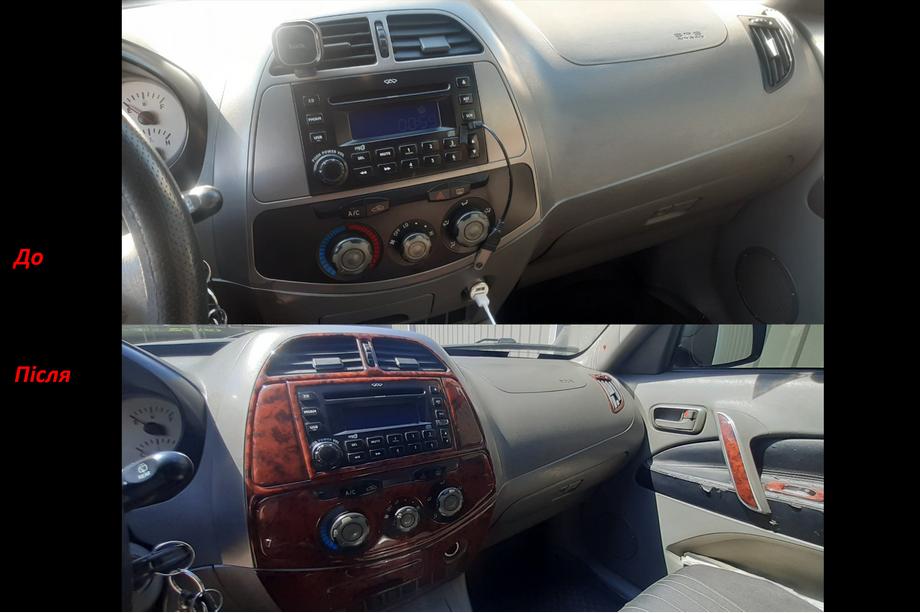 Chery Tiggo 1 2005-2016 гг. Накладки на панель приборов (большой комплект) Image