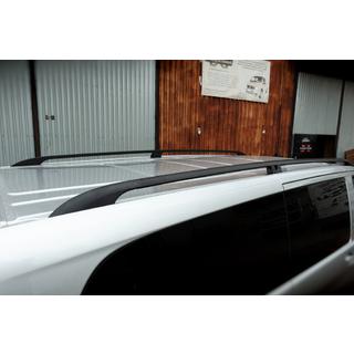 Черные рейлинги CAN Оригинальный дизайн (металлические ножки) Mercedes Vito/V-class W447 2014- гг. фото 2