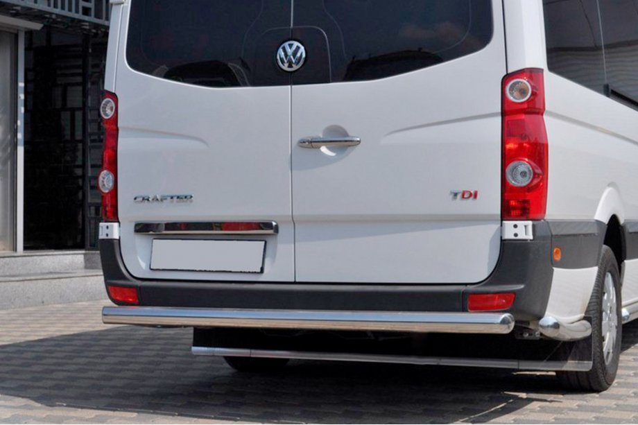 Volkswagen Crafter 2006-2016 гг. Задняя дуга AK002 (нержавейка) Image