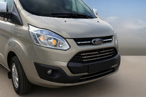 Ford Custom 2013-2022 гг. Накладки на решетку радиатора 2013-2018 (5 шт, нержавейка) OmsaLine - Итальянская Нержавейка фото 3
