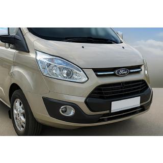 Накладки на противотуманные фары 2013-2018 (2 шт., пластик) Ford Custom 2013-2022 гг. фото 1