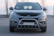 Hyundai IX-35 2010-2015 гг. Передняя дуга WT003 (нерж. сталь) фото 3