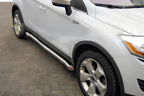 Ford Kuga 2008-2013 гг. Боковые трубы (2 шт., нержавейка) фото 1