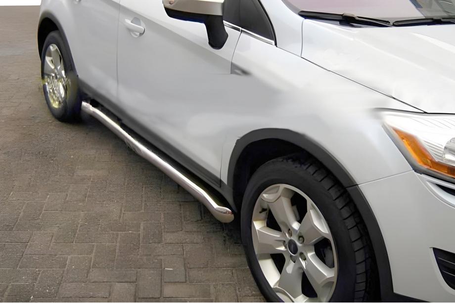 Ford Kuga 2008-2013 гг. Боковые трубы (2 шт., нержавейка) Image