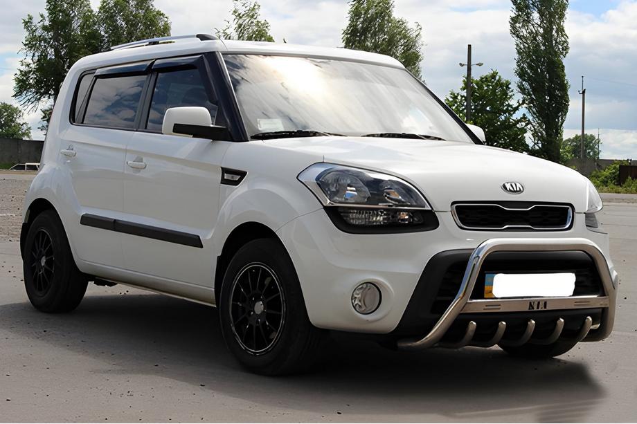 Kia Soul I 2008-2013 гг. Кенгурятник (нерж) Фото 3