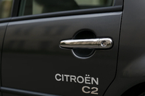 Citroen C-2 2003-2009 гг. Хромированные Накладки на Ручки (2 шт., Нержавеющая Сталь) OmsaLine - Итальянская Нержавейка фото 4