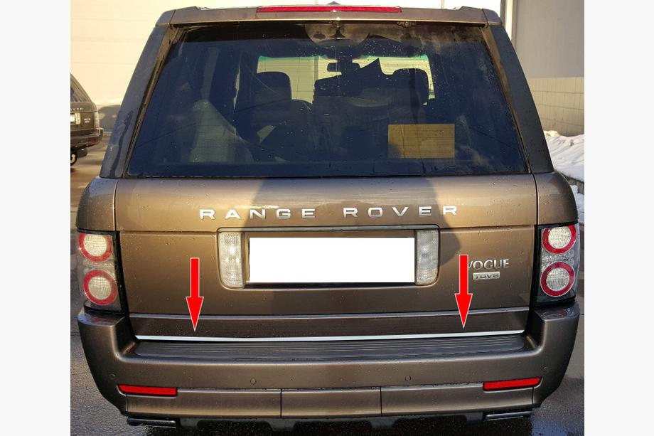 Range Rover III L322 2002-2012 гг. Накладка на багажник нержавейка Image