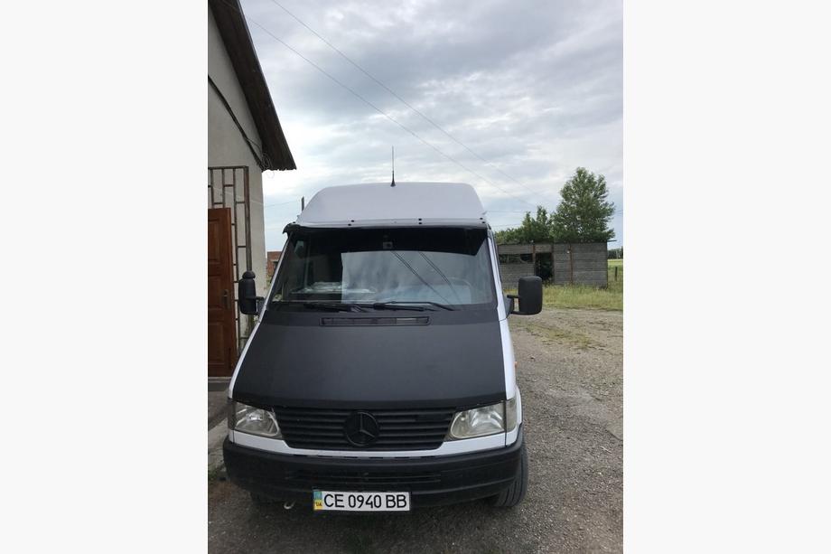 Mercedes Sprinter W901/902/903/904/905 1995–2006 гг. Козырек на лобовое стекло (черный глянец, 5мм) Фото 9