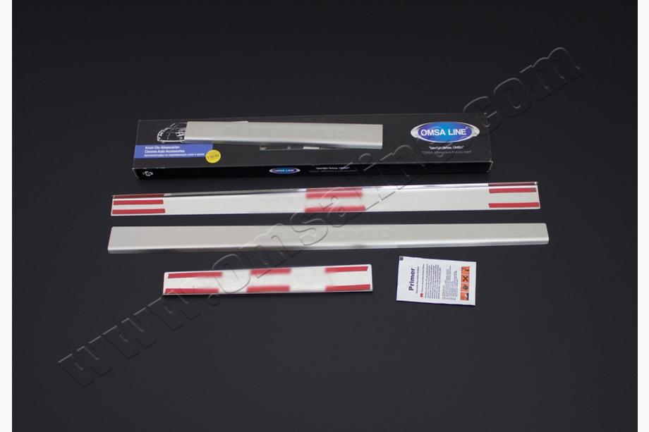 Alfa Romeo 147 2000-2010 гг. Накладки на пороги OmsLine нержавейка 2 штуки Фото 4
