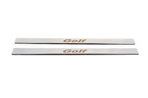 Volkswagen Golf 6 2008-2014 гг. Накладки на пороги Carmos V1 нержавейка 4-дверный фото 4