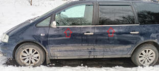 Ford Galaxy 1995-2006 гг. Окантовка окон нержавейка (4 шт) фото 2