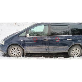 Окантовка окон нержавейка (4 шт) Ford Galaxy 1995-2006 гг. фото 2