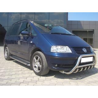 Кенгурятник WT003 (нержавейка) Ford Galaxy 1995-2006 гг. фото 2