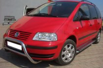 Ford Galaxy 1995-2006 гг. Передний кенгурятник WT005 (нержавейка) фото 2