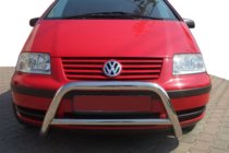 Ford Galaxy 1995-2006 гг. Передний кенгурятник WT005 (нержавейка) фото 1