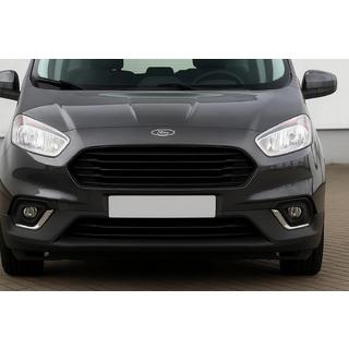Накладки на противотуманные фары (2018↗, 2 шт, нержавейка) Ford Courier 2014-2023 гг. фото 1