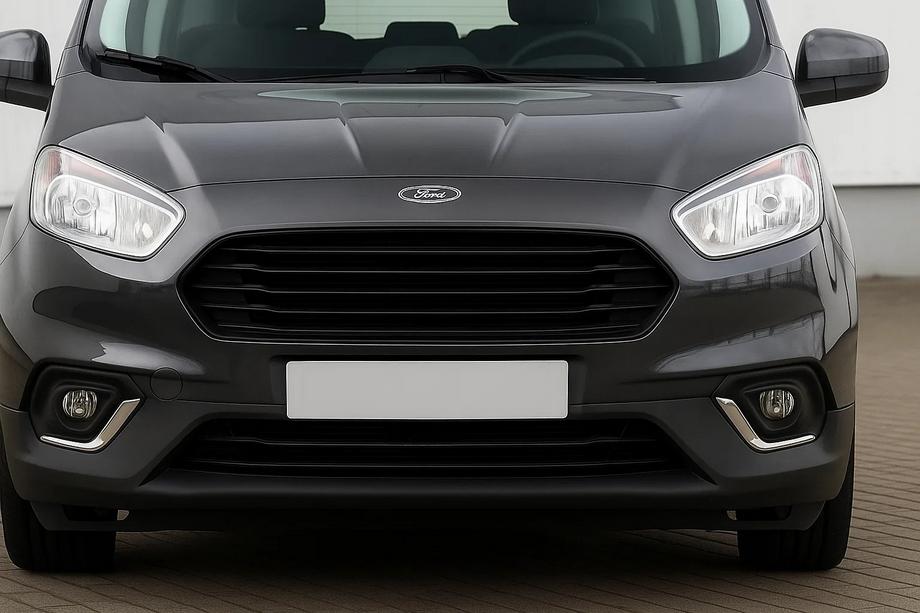 Ford Courier 2014-2023 гг. Накладки на противотуманные фары (2018↗, 2 шт, нержавейка) Image