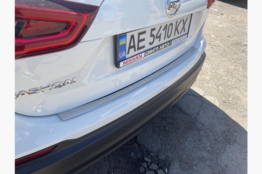 Nissan Qashqai 2014-2021 гг. Накладка на задний бампер OmsaLine (2017-2021, нержавейка) Image