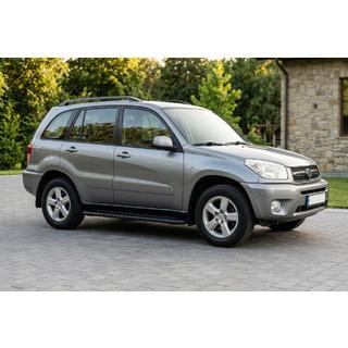 Боковые пороги Bosphorus Black (2 шт., алюминий) Toyota Rav 4 2001-2005 гг. фото 1