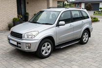 Toyota Rav 4 2001-2005 гг. Боковые Подножки Duru (2 шт., Алюминий) фото 1