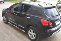 Nissan Qashqai 2007-2010 гг. Боковые трубы (2 шт., нержавейка) фото 6