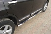 Nissan Qashqai 2007-2010 гг. Боковые трубы (2 шт., нержавейка) фото 3