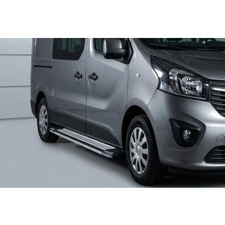 Боковые Подножки Rainbow (2 шт., Алюминий) Nissan NV300/Primastar 2016- гг. фото 1