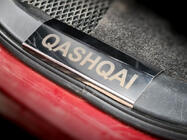 Nissan Qashqai 2010-2014 гг. Накладки на пластиковые пороги нержавейка (4 шт) фото 3