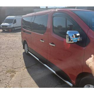 Боковые трубы (2 шт., нержавейка) Nissan NV300/Primastar 2016- гг. фото 2
