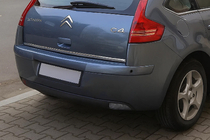 Citroen C-4 2004-2010 гг. Накладка нижней кромки крышки багажника (нержавейка) фото 1