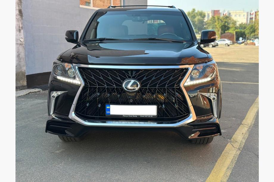 Lexus LX570/450d 2008-2022 гг. Передний бампер для 2008-2015 в стиле рестайлинг (грунтованный под покраску) Image