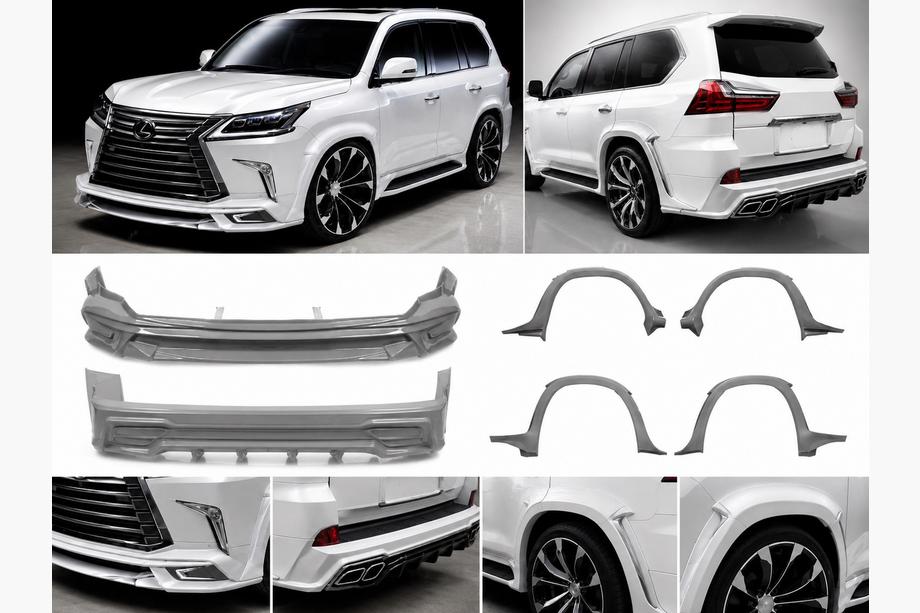 Lexus LX570/450d 2008-2022 гг. Комплект обвеса (Wald) Грунт под Покраску Image