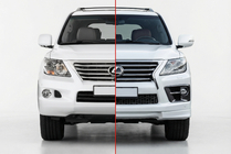 Lexus LX570/450d 2008-2022 гг. Комплект обвеса рестайлинг авто 2008-2012 на 2012-2016 F-Sport фото 1