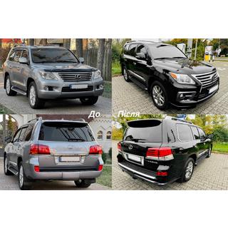 Комплект обвеса рестайлинг авто 2008-2012 на 2012-2016 F-Sport Lexus LX570/450d 2008-2022 гг. фото 3