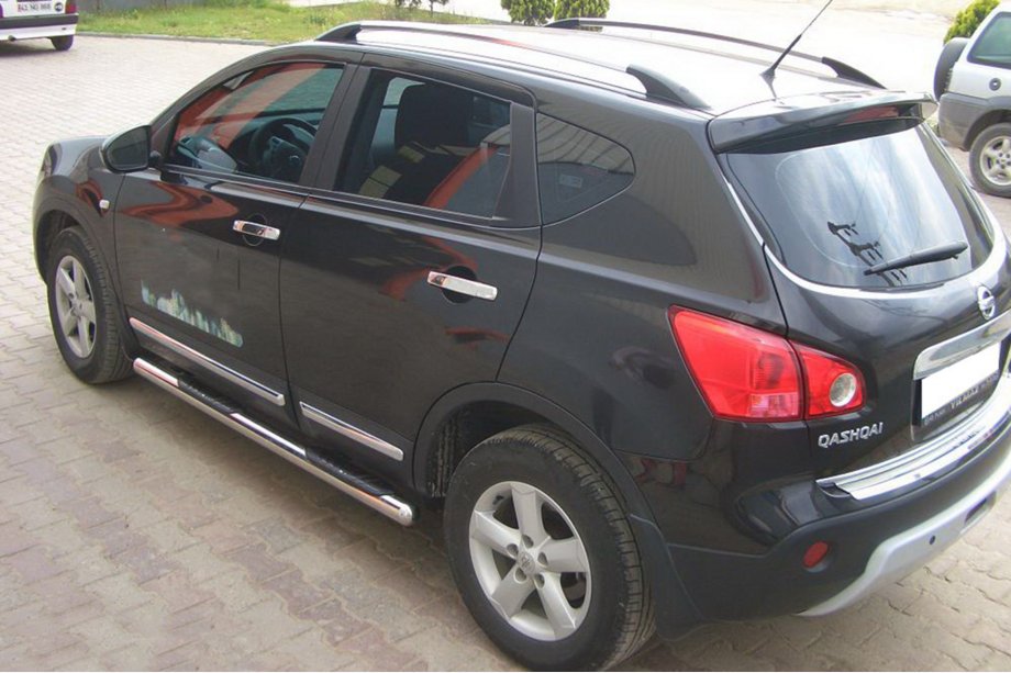 Nissan Qashqai 2010-2014 гг. Боковые трубы (2 шт., нержавейка) Фото 6