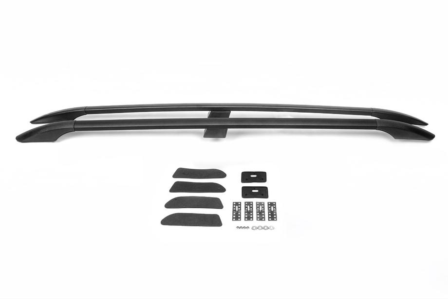 Nissan Qashqai 2010-2014 гг. Черные рейлинги (пластиковые ножки) Пластиковые ножки Фото 4