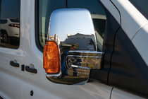 Ford Transit 2014- гг. Накладки на Зеркала (2 шт, Хром) фото 1