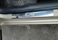 Citroen C-4 2004-2010 гг. Накладки на пороги Carmos нержавейка фото 1