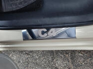 Citroen C-4 2004-2010 гг. Накладки на пороги Carmos нержавейка фото 2