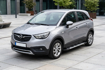 Opel Crossland X 2017-2024 гг. Боковые Подножки Sunrise (2 шт., Алюминий) фото 1