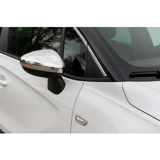 Накладки на Зеркала (2 шт., Нержавейка) Opel Crossland X 2017-2024 гг. фото 1