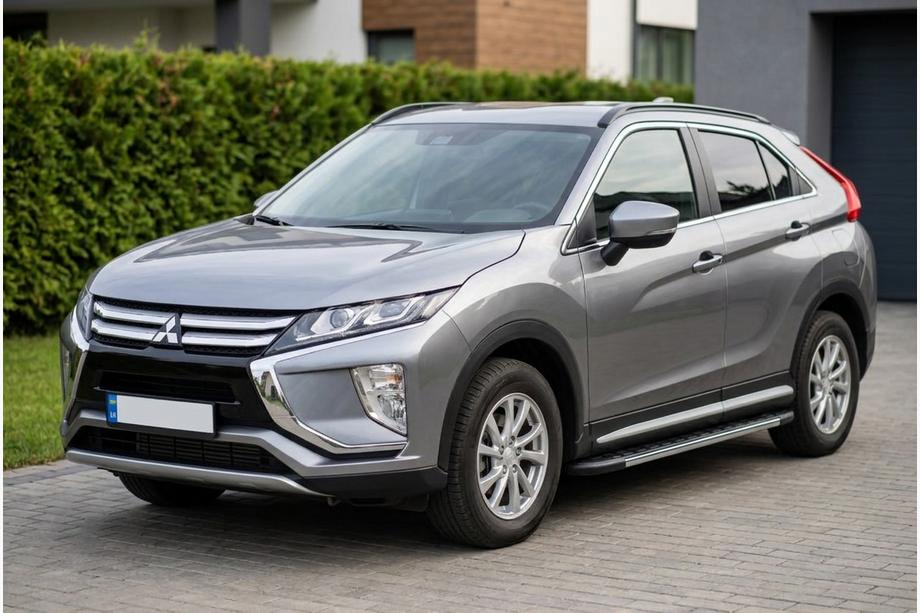 Mitsubishi Eclipse Cross 2017- гг. Боковые Подножки Duru (2 шт., Алюминий) Image