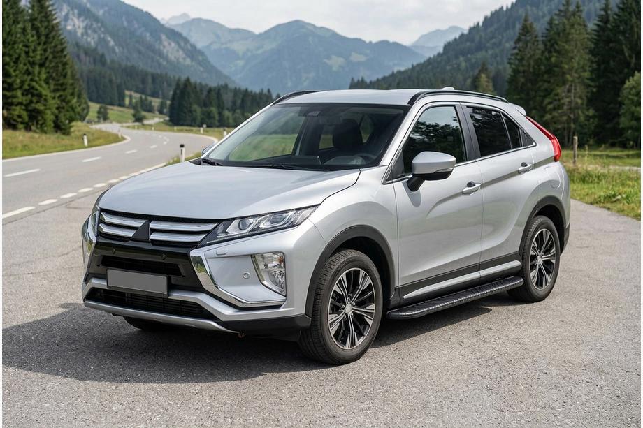 Mitsubishi Eclipse Cross 2017- гг. Боковые пороги Bosphorus Black (2 шт., алюминий) Image