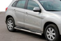 Mitsubishi Eclipse Cross 2017- гг. Боковые трубы BB002 (2 шт., нержавейка) фото 2