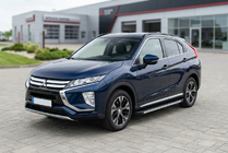 Mitsubishi Eclipse Cross 2017- гг. Боковые Подножки Maya V1 (2 шт., Алюминий) фото 1