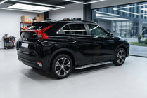 Mitsubishi Eclipse Cross 2017- гг. Боковые Подножки Maydos V2 (2 шт., Алюминий и Нержавейка) фото 1