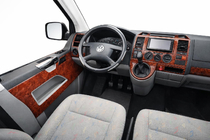 Volkswagen T5 2010-2015 гг. Накладки на дверные карты Алюминий фото 1